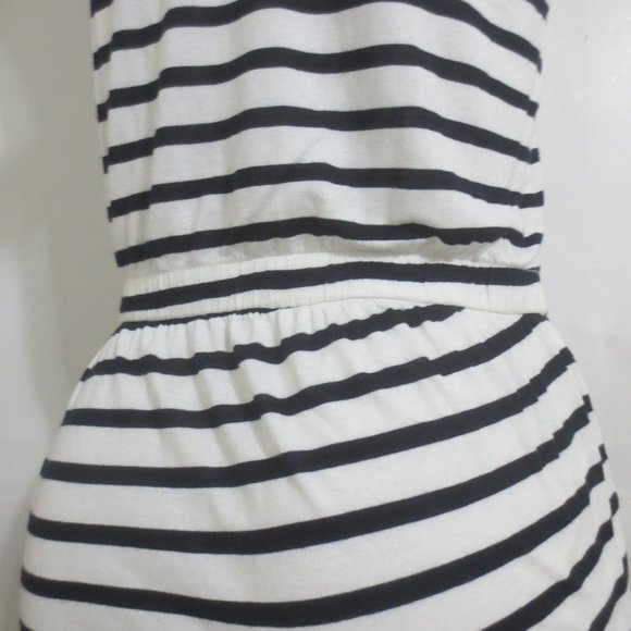 Theory Black and White Striped Dress - Picture 4 of 6